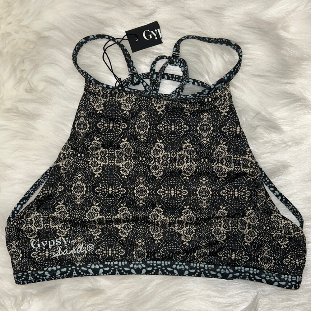 GYPSY 05 SAND | Sporty Bikini Top in Multi